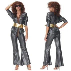 Hippie Costumes  Women Carnival Halloween Party Vintage Retro 1970s Disco Clothing Suit Rock Hippies Cosplay Outfits