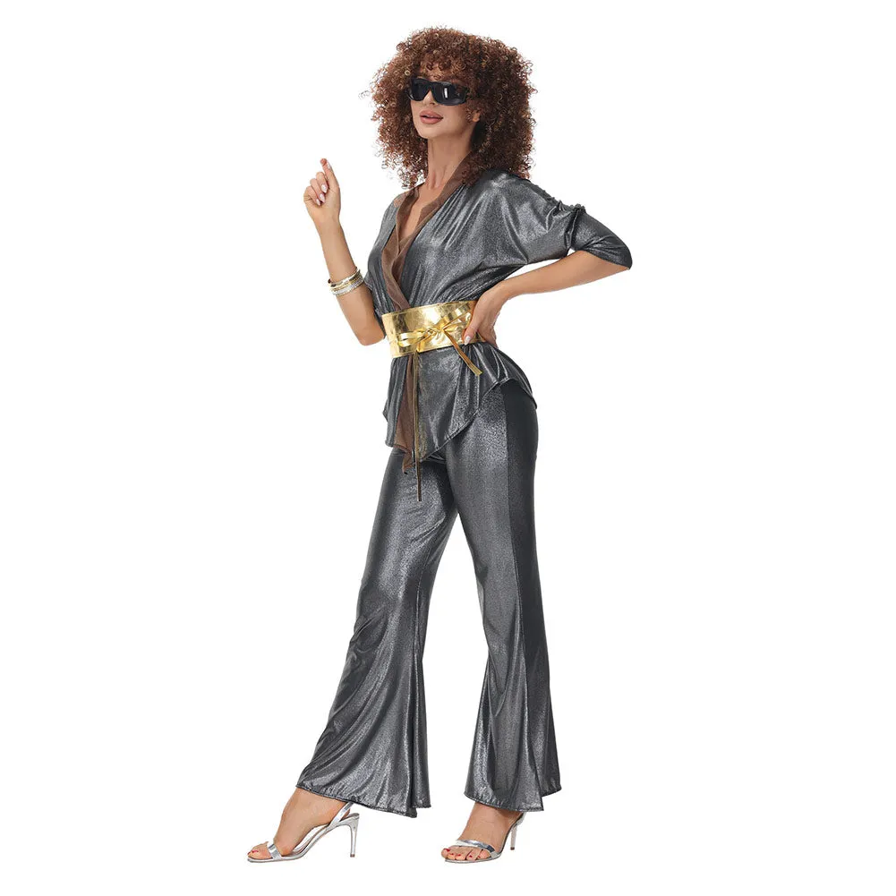 Hippie Costumes  Women Carnival Halloween Party Vintage Retro 1970s Disco Clothing Suit Rock Hippies Cosplay Outfits