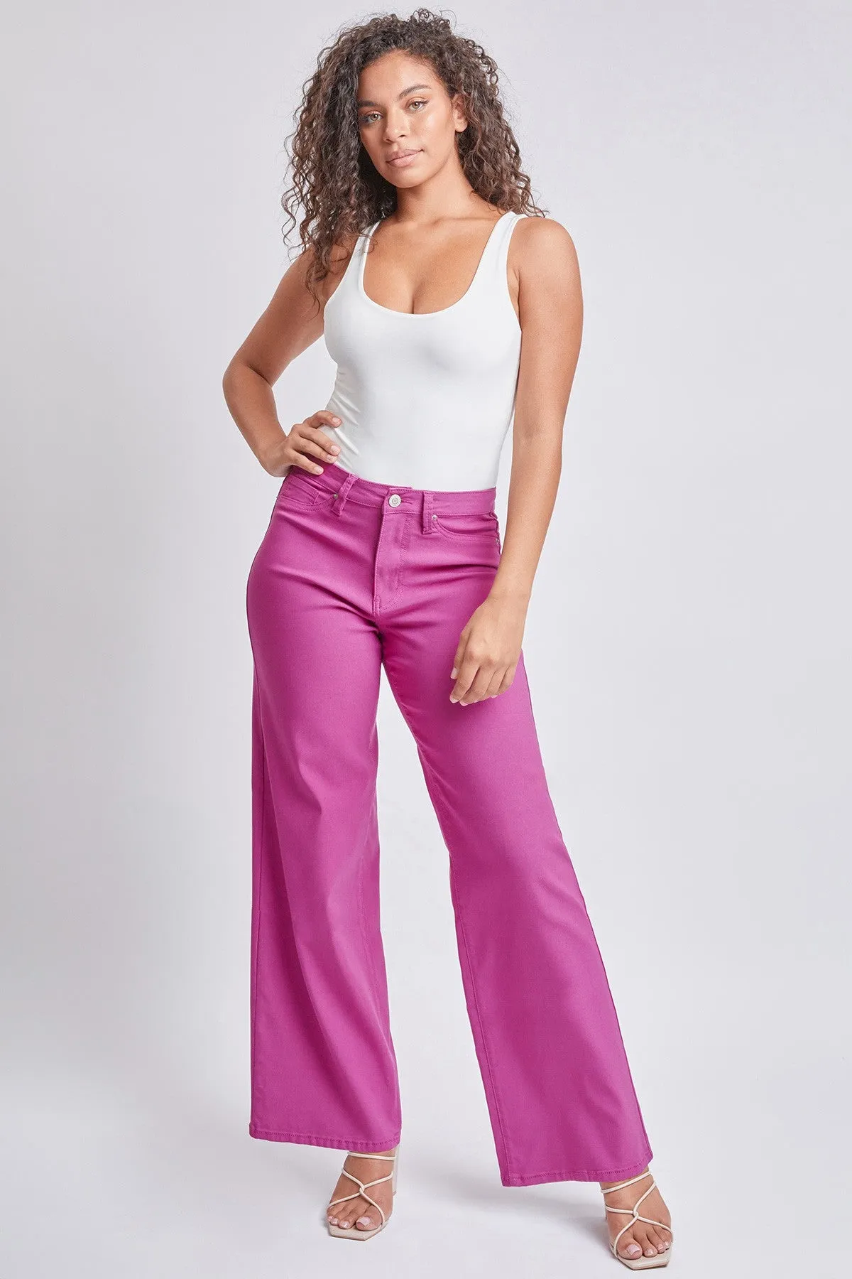 Hyperstretch High Rise Wide Leg