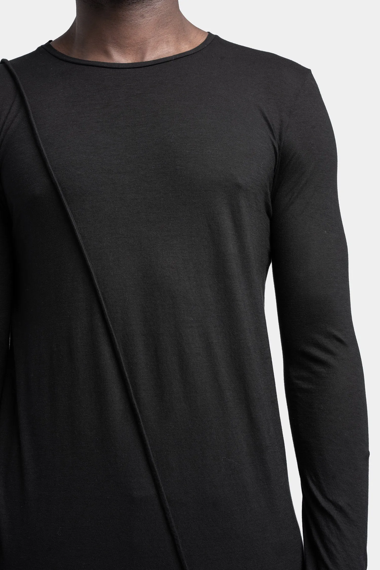 Iconic long sleeve tee, Black