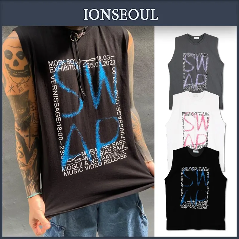 IONSEOUL  |Unisex Street Style Cotton T-Shirts