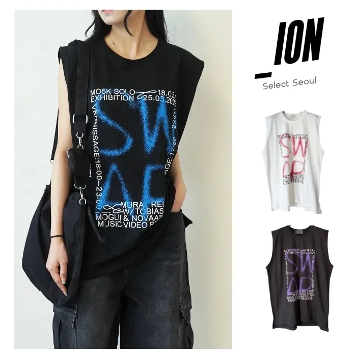 IONSEOUL  |Unisex Street Style Cotton T-Shirts