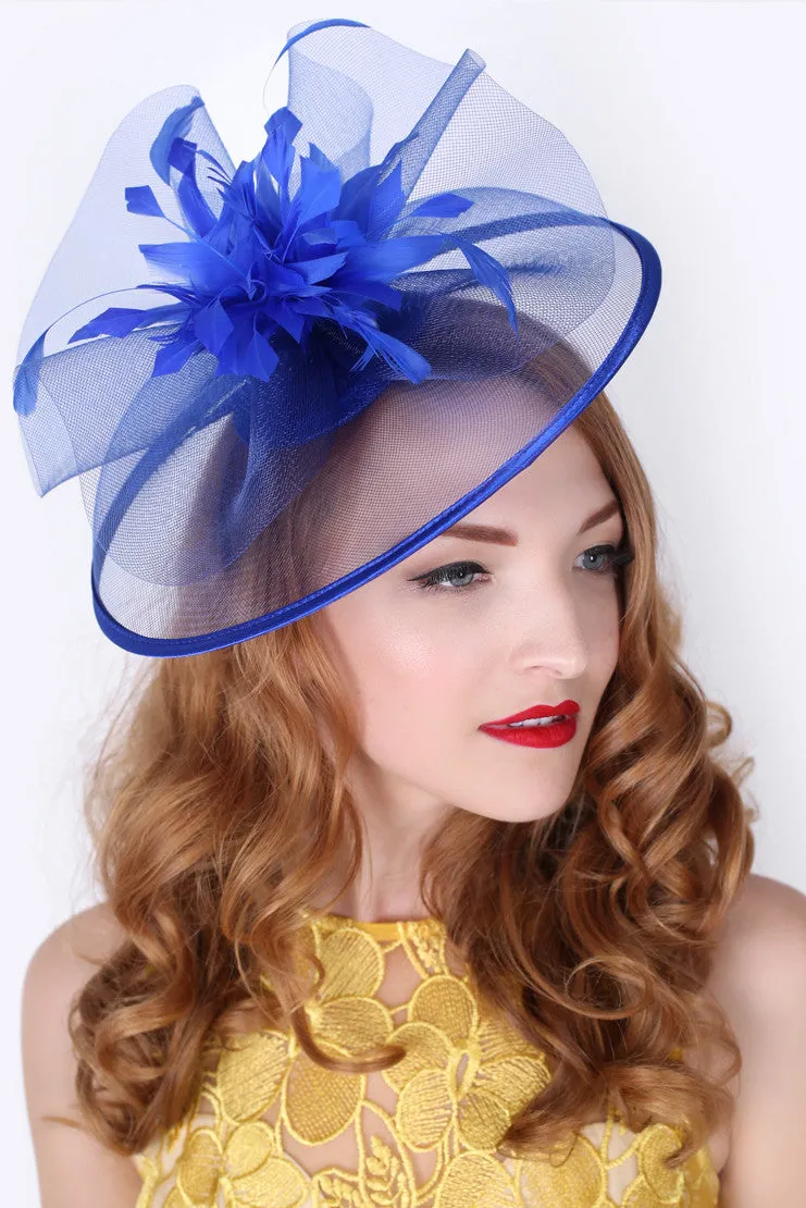 Isla Fascinator - Royal Blue