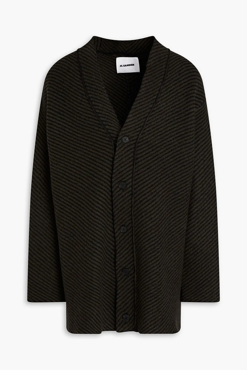 Jil Sander  |Stripes Wool Street Style Designers Cardigans