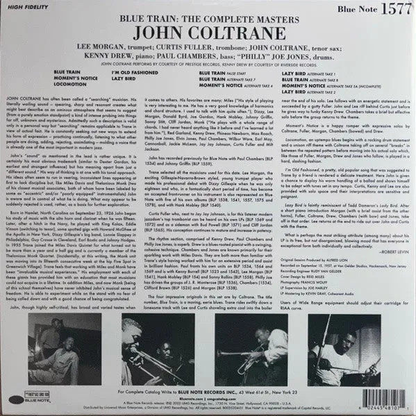 John Coltrane ~ Blue Train: The Complete Masters