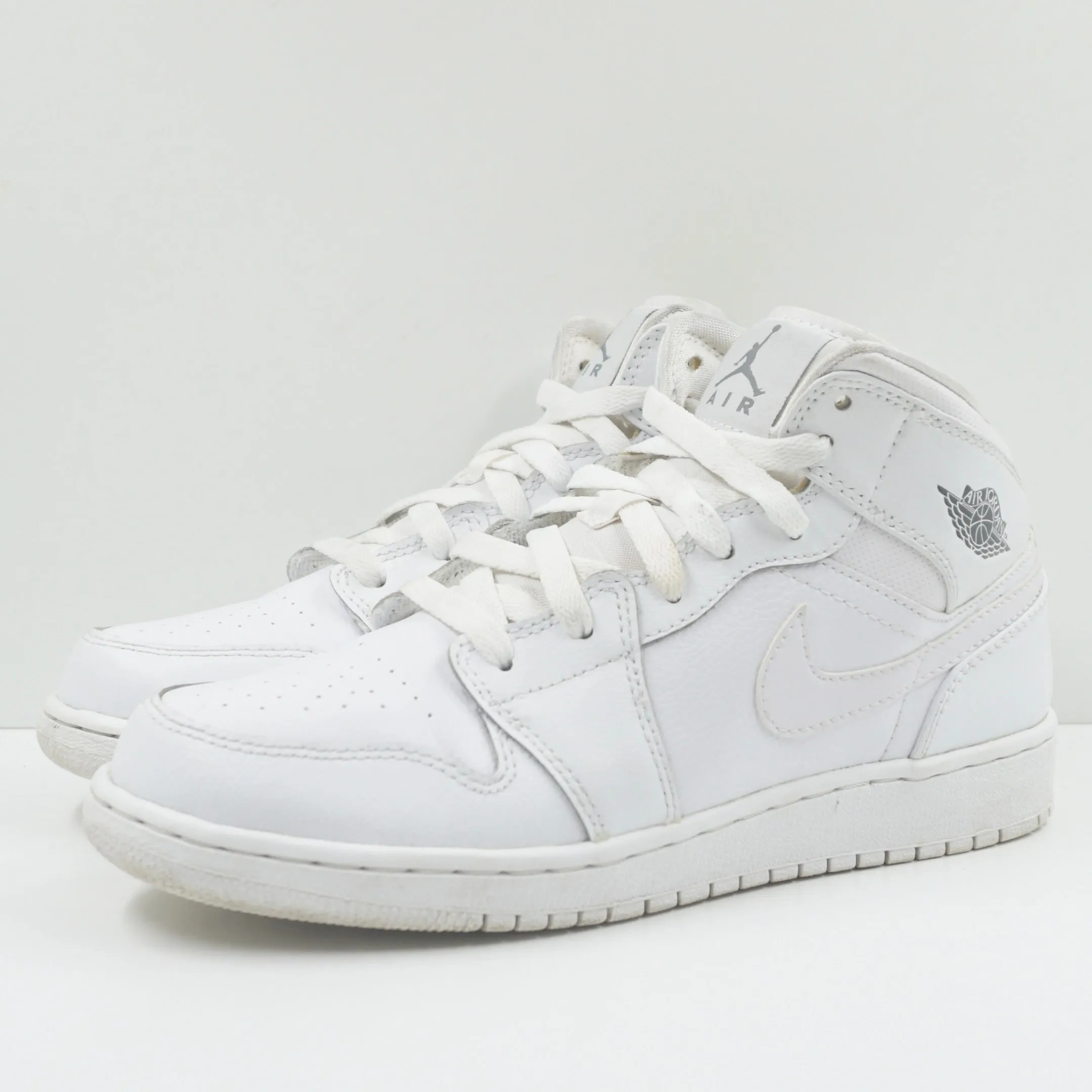 Jordan 1 Retro Mid White Cool Grey (GS)