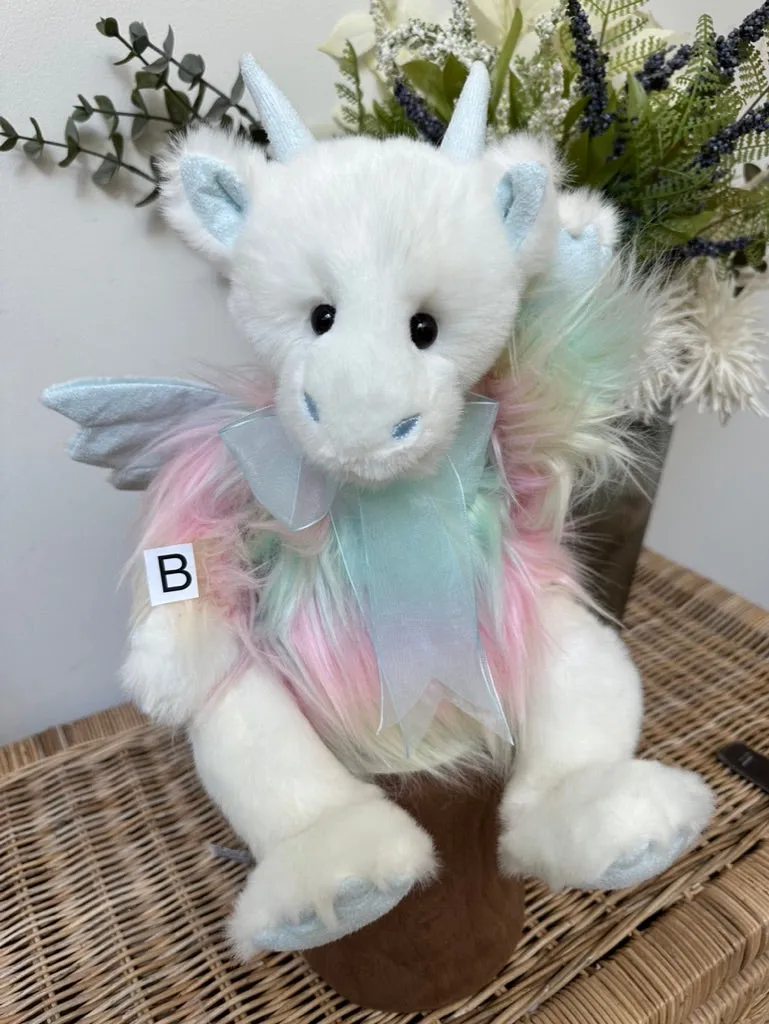 Kenna Dragon Charlie Bears 2024 Collection Blue Multi Coloured Plush