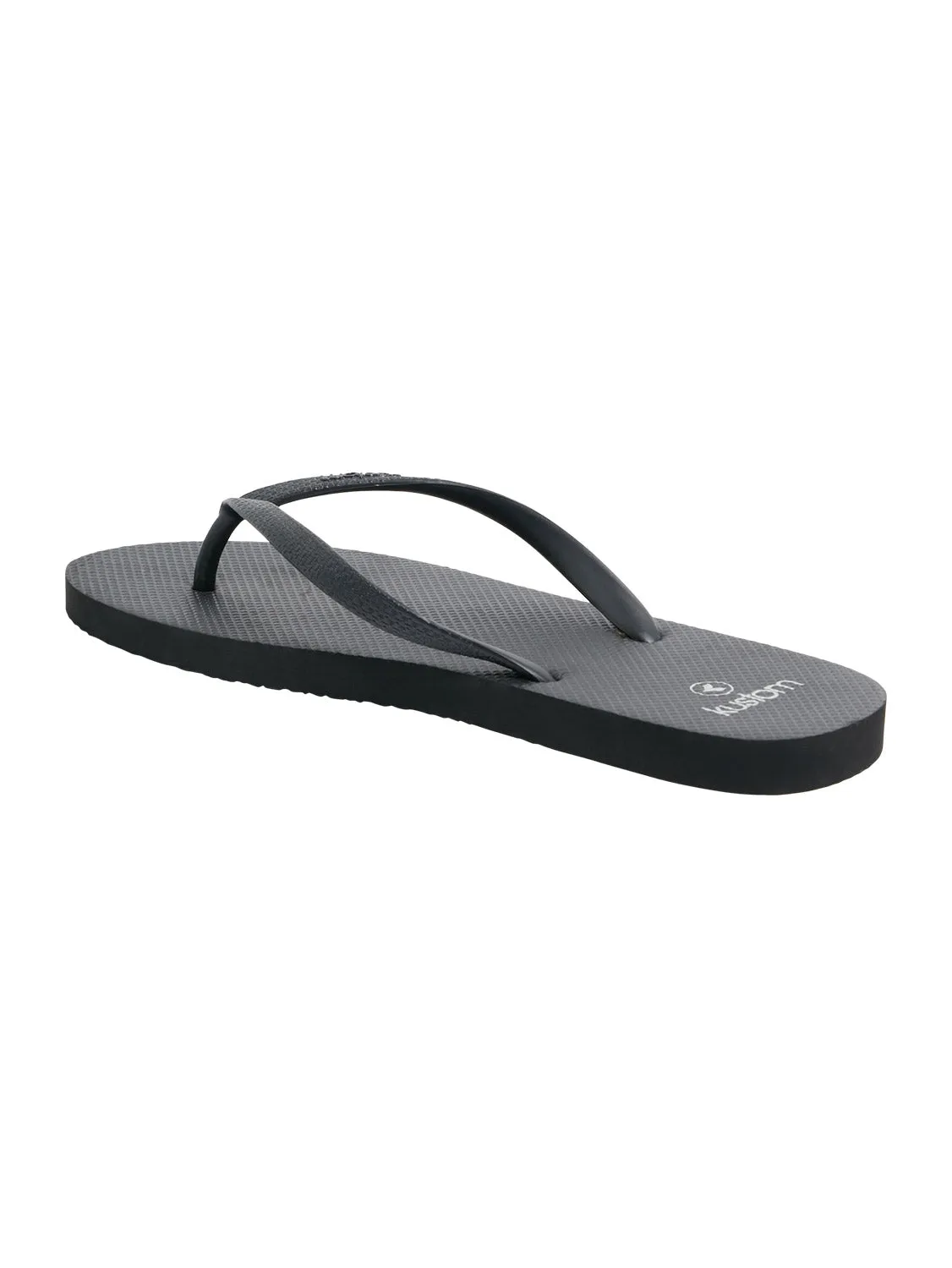 Kustom Ladies Classis Black Flip Flops