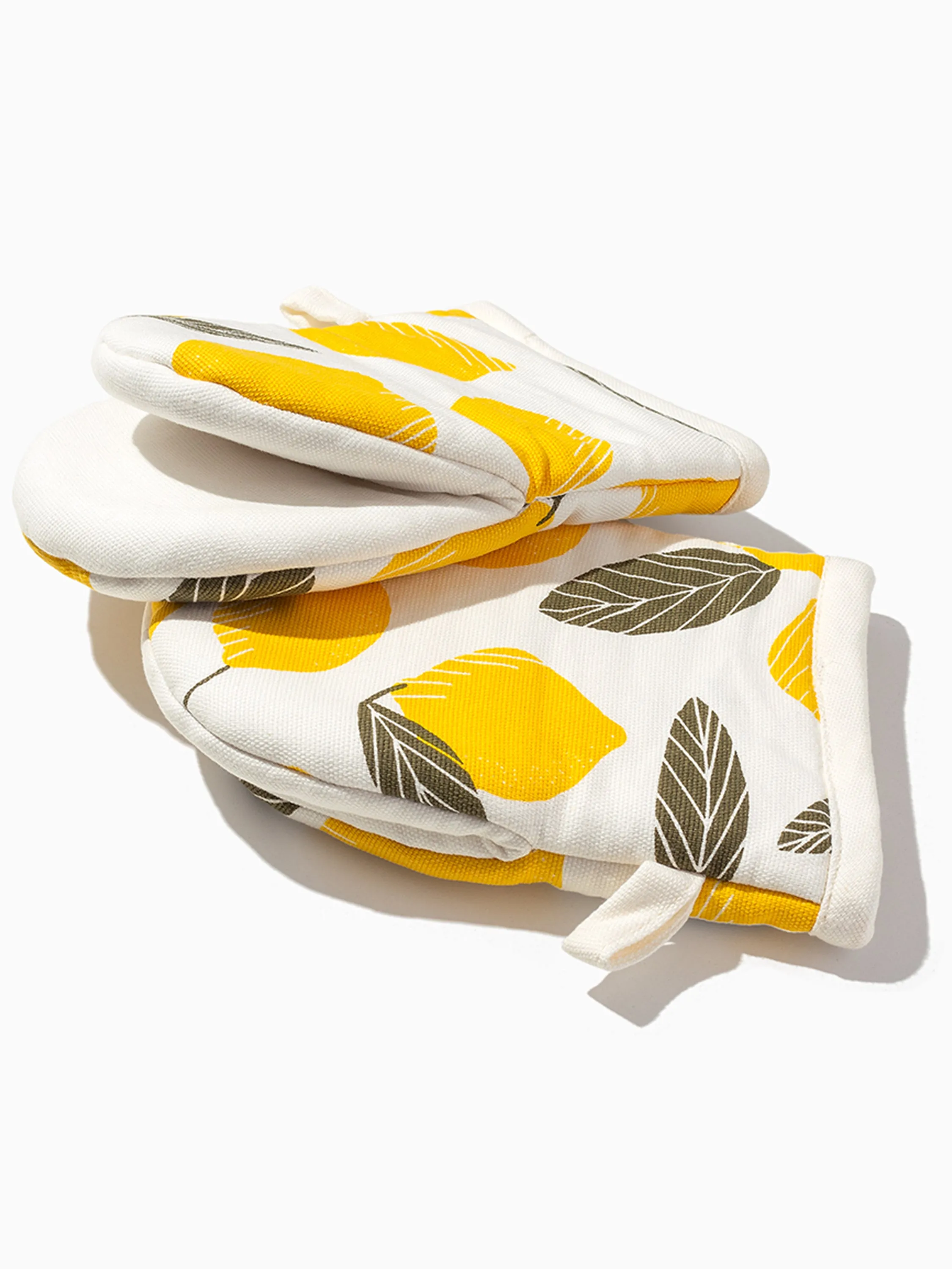 Lemon Mini Oven Mitt (set of 2)