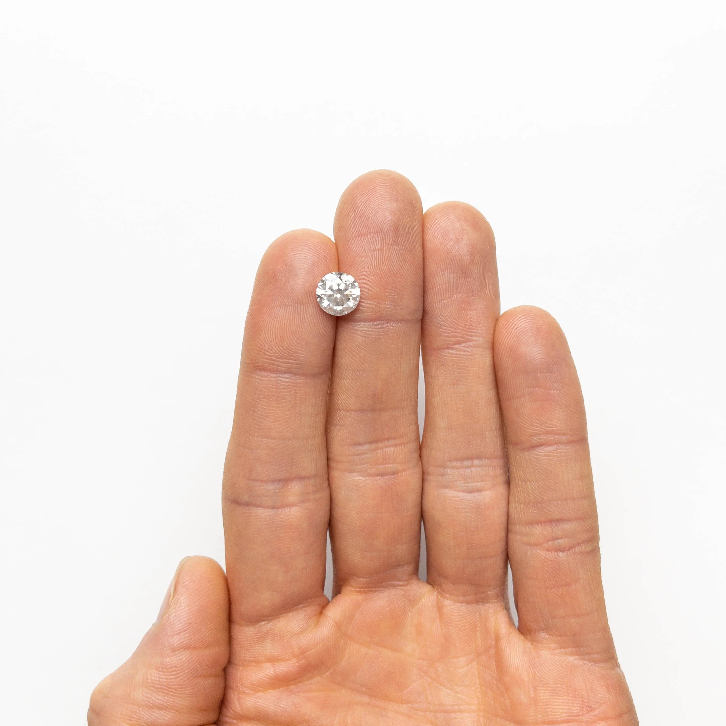 Light Grey Brilliant Diamond - 2.01ct Round