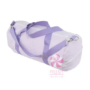 Lilac Seersucker Weekend Duffel