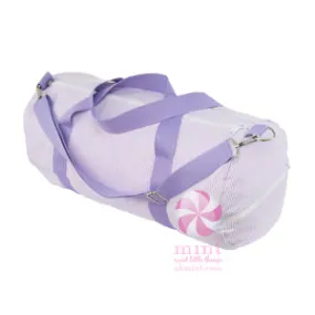 Lilac Seersucker Weekend Duffel