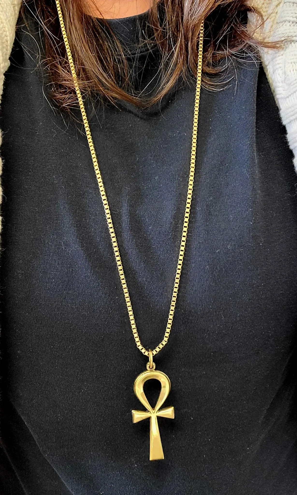 Long Ankh Necklace