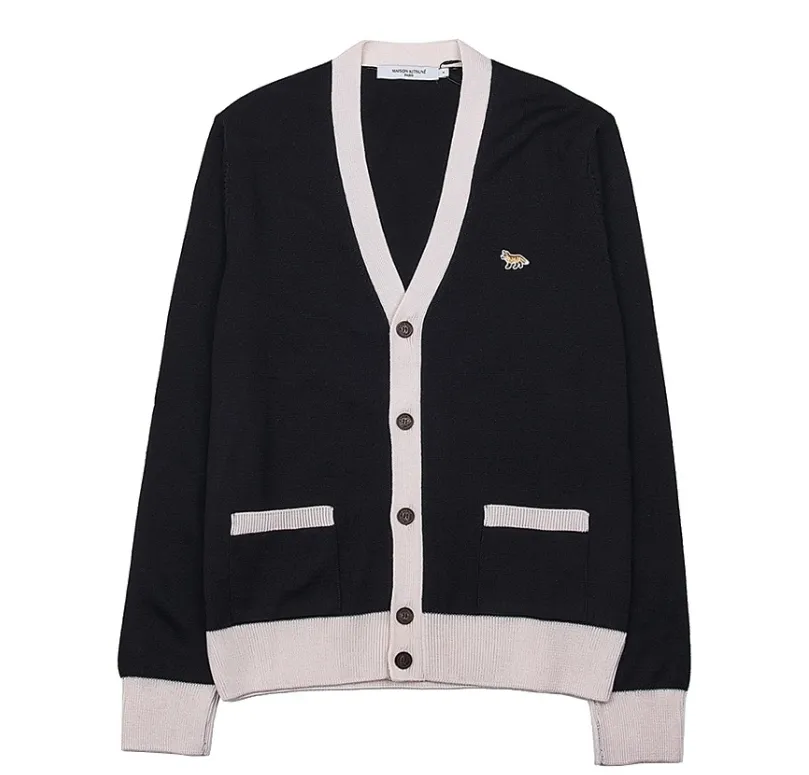 MAISON KITSUNE  |Unisex Wool Logo Designers Cardigans