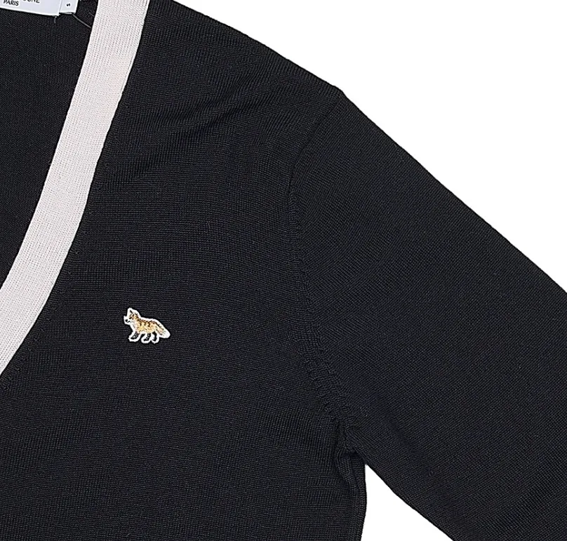 MAISON KITSUNE  |Unisex Wool Logo Designers Cardigans