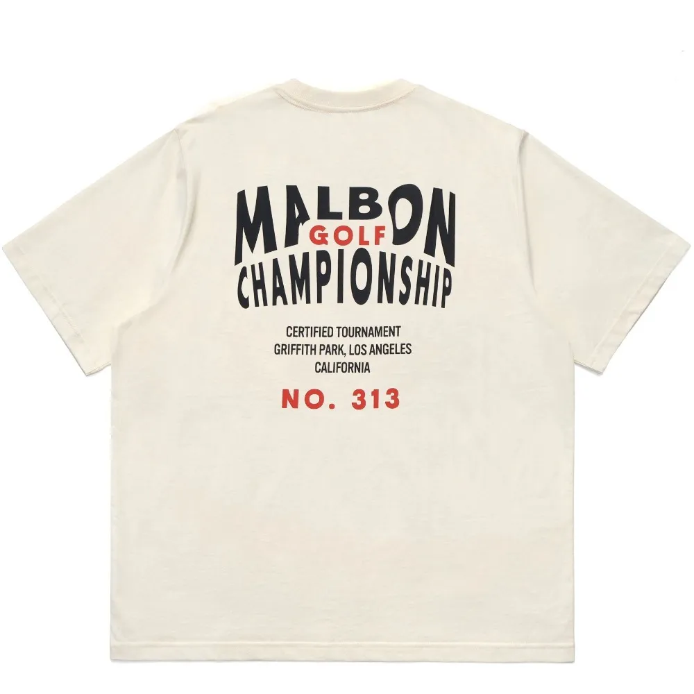 Malbon Golf  |Unisex Cotton Short Sleeves Logo T-Shirts