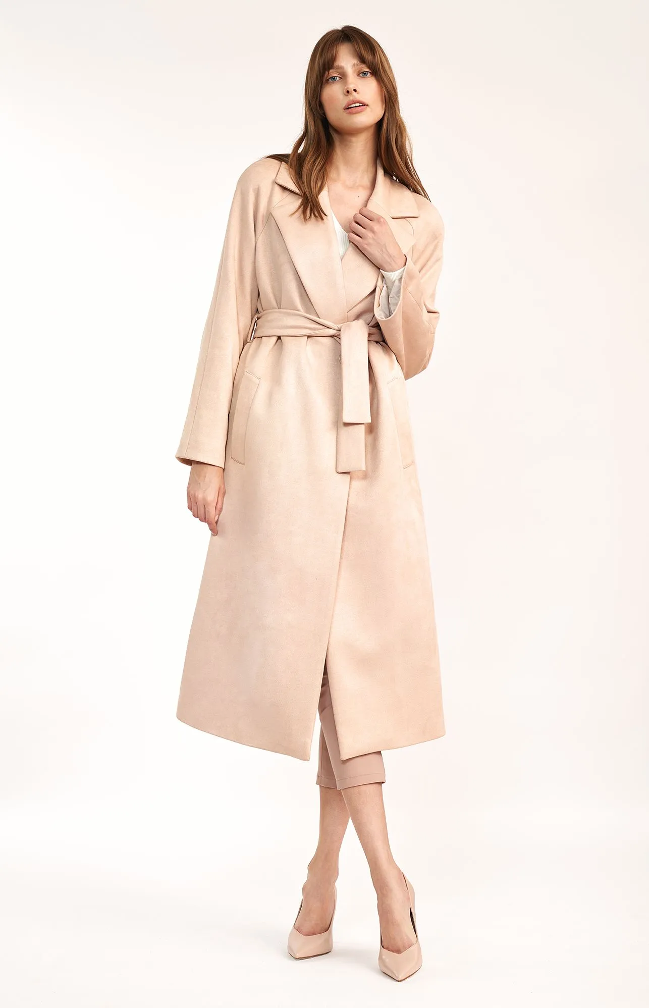 Manteau long beige