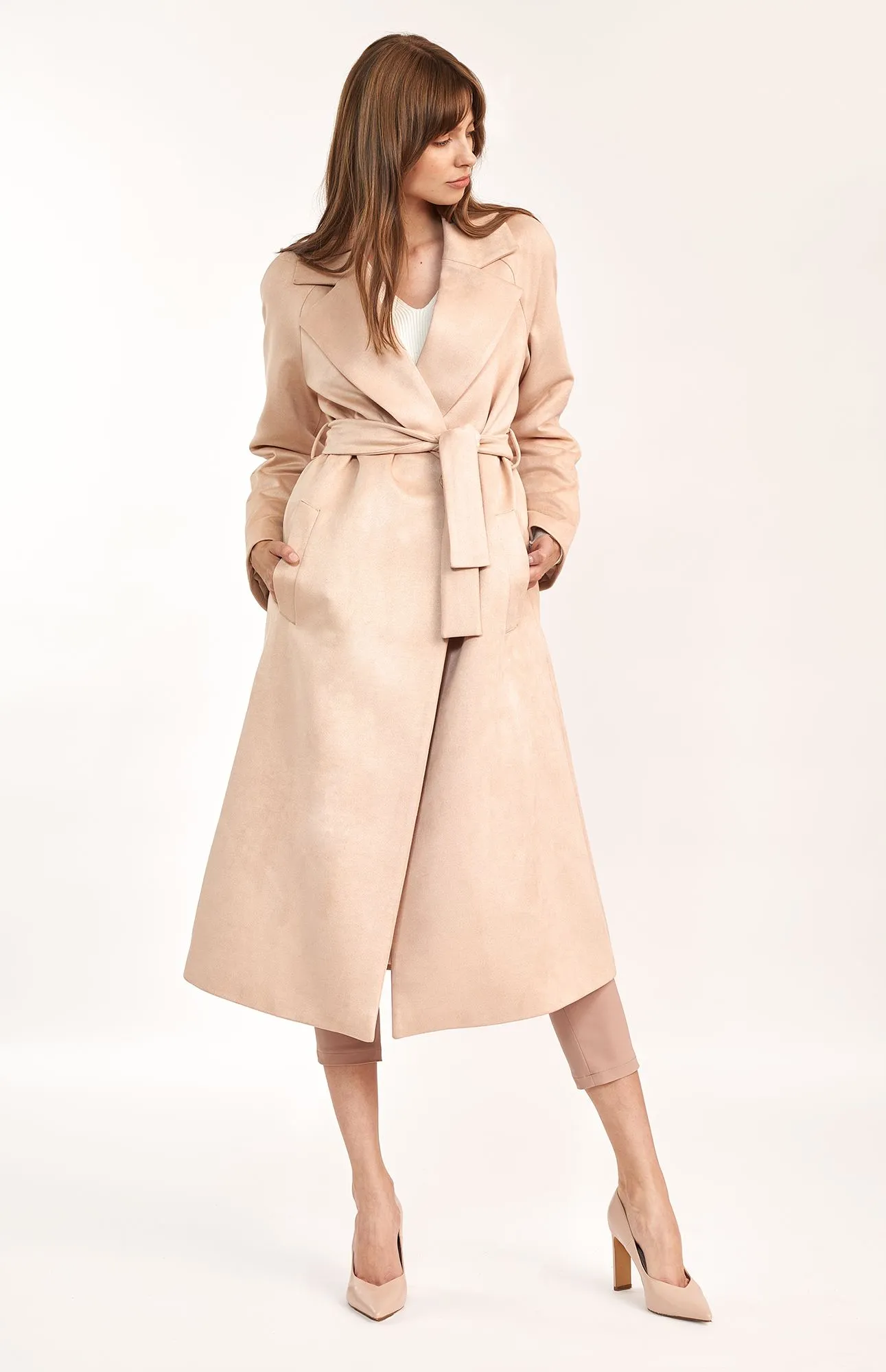 Manteau long beige