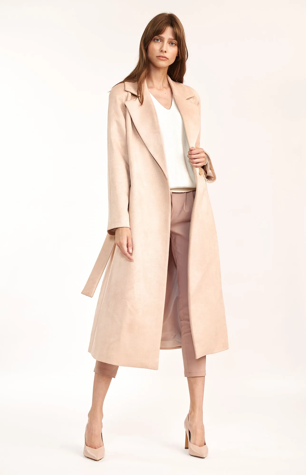 Manteau long beige