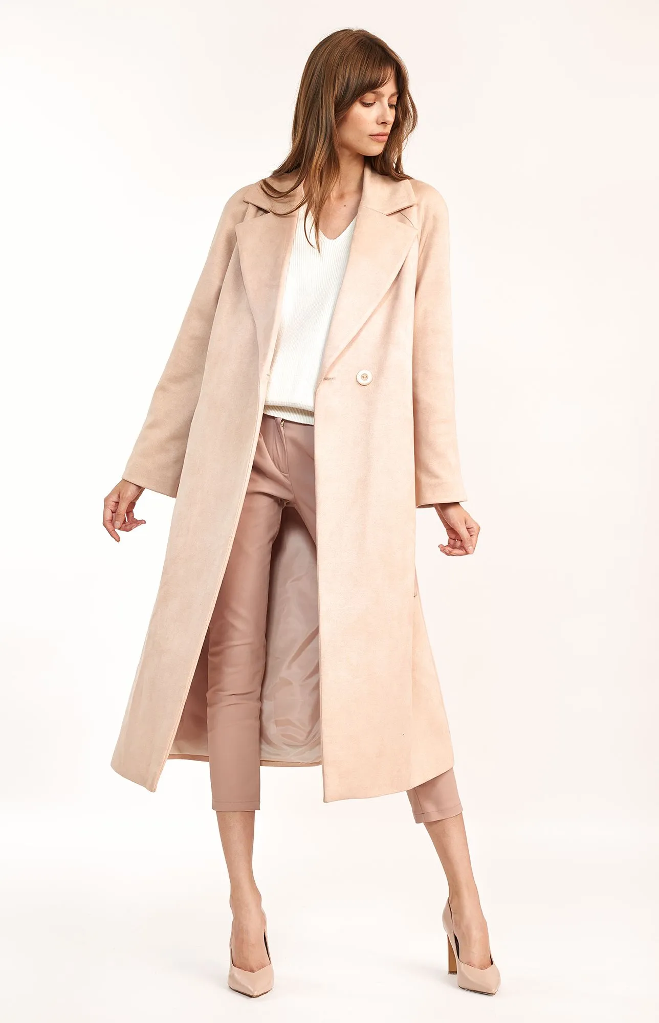 Manteau long beige