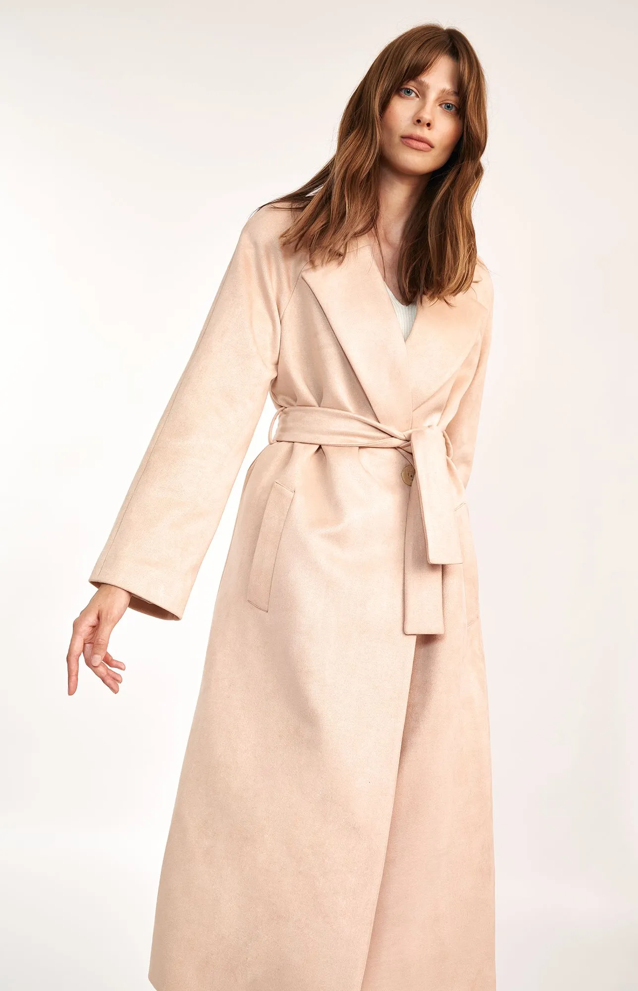 Manteau long beige