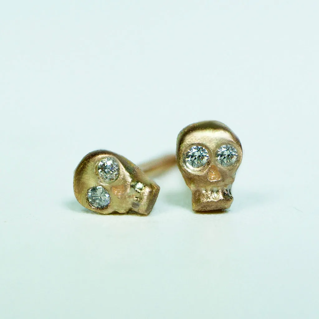 Mini Skull Stud Earrings