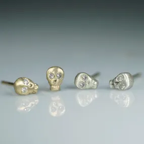 Mini Skull Stud Earrings