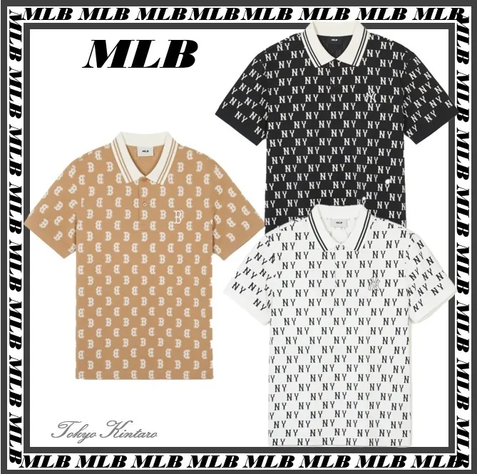 MLB Korea  |Monogram Street Style Cotton Logo Polos