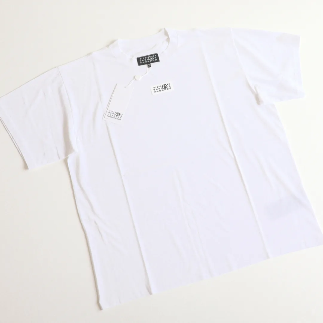 MM6 Maison Margiela  |Crew Neck Unisex Street Style Cotton Short Sleeves Logo