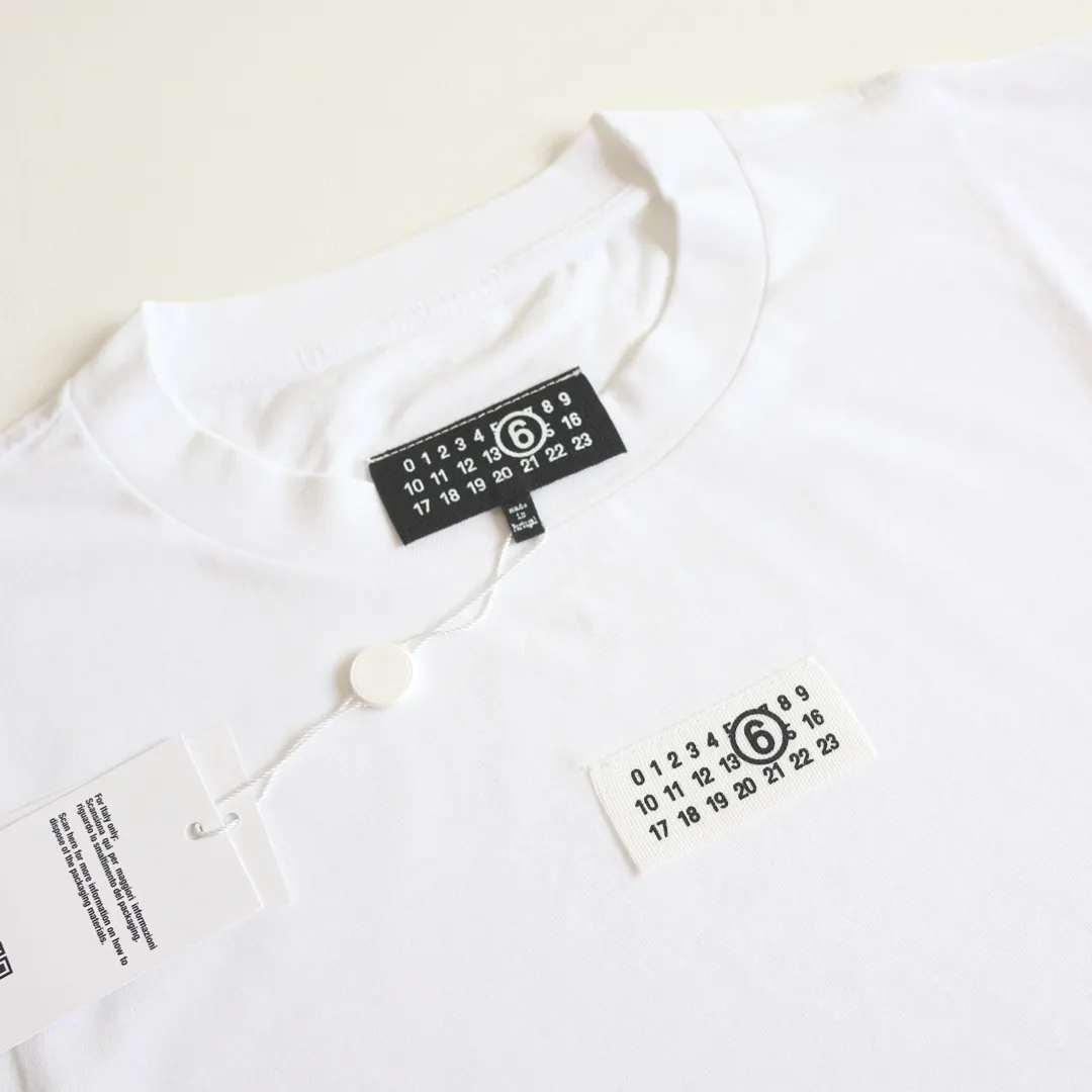 MM6 Maison Margiela  |Crew Neck Unisex Street Style Cotton Short Sleeves Logo