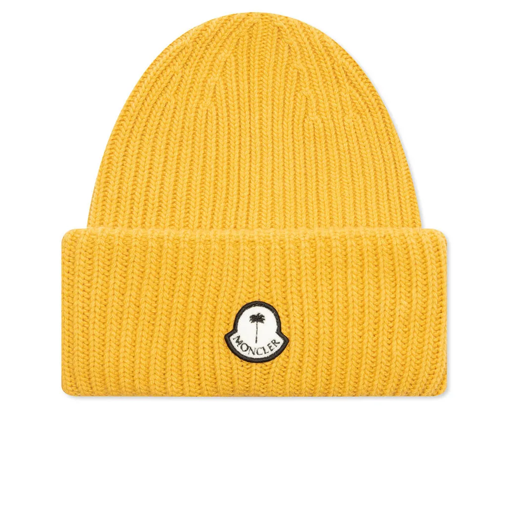 Moncler x Palm Angels Wool Beanie - Yellow