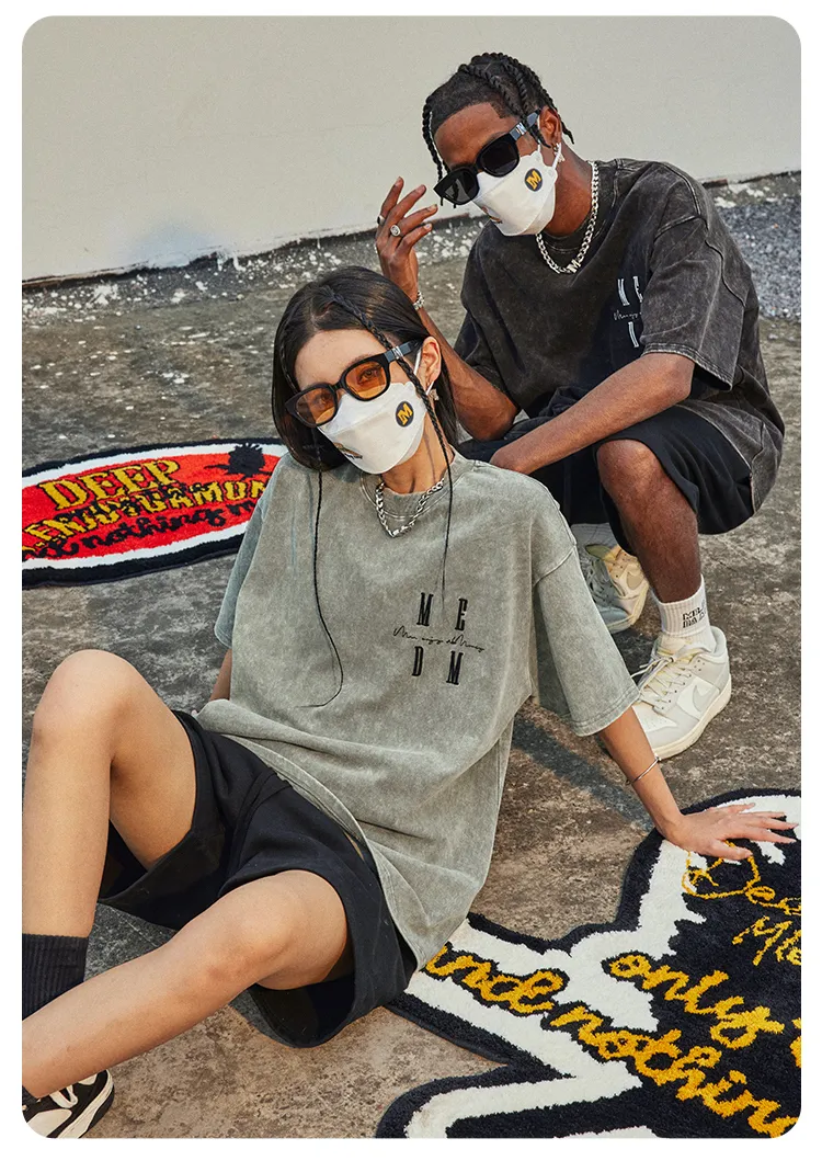 MR. ENJOY DA MONEY  |Unisex Street Style U-Neck Cotton Short Sleeves Logo