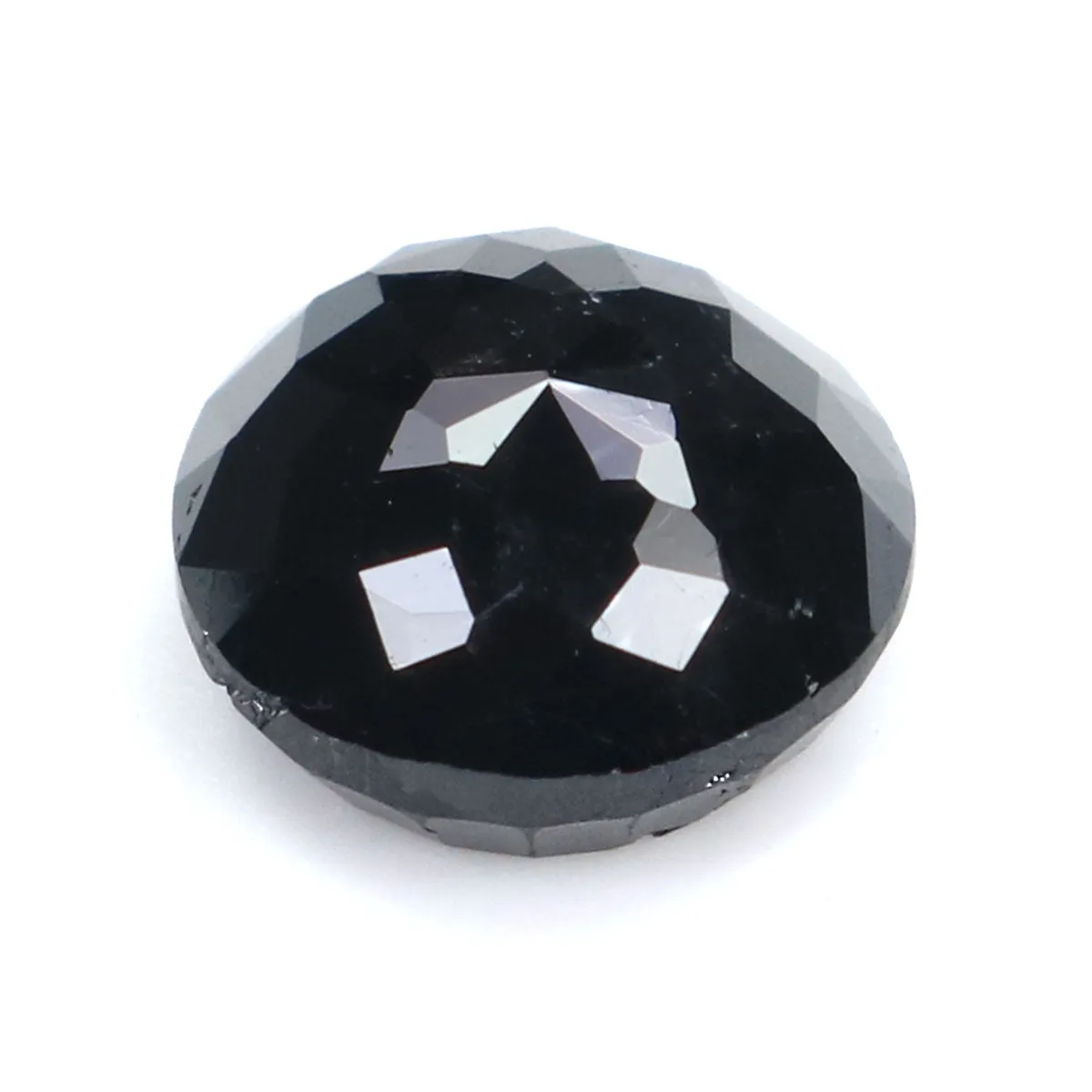 Natural Loose Rose Cut Black Color Diamond 1.71 CT 7.00 MM Round Rose Cut Shape Diamond L6839