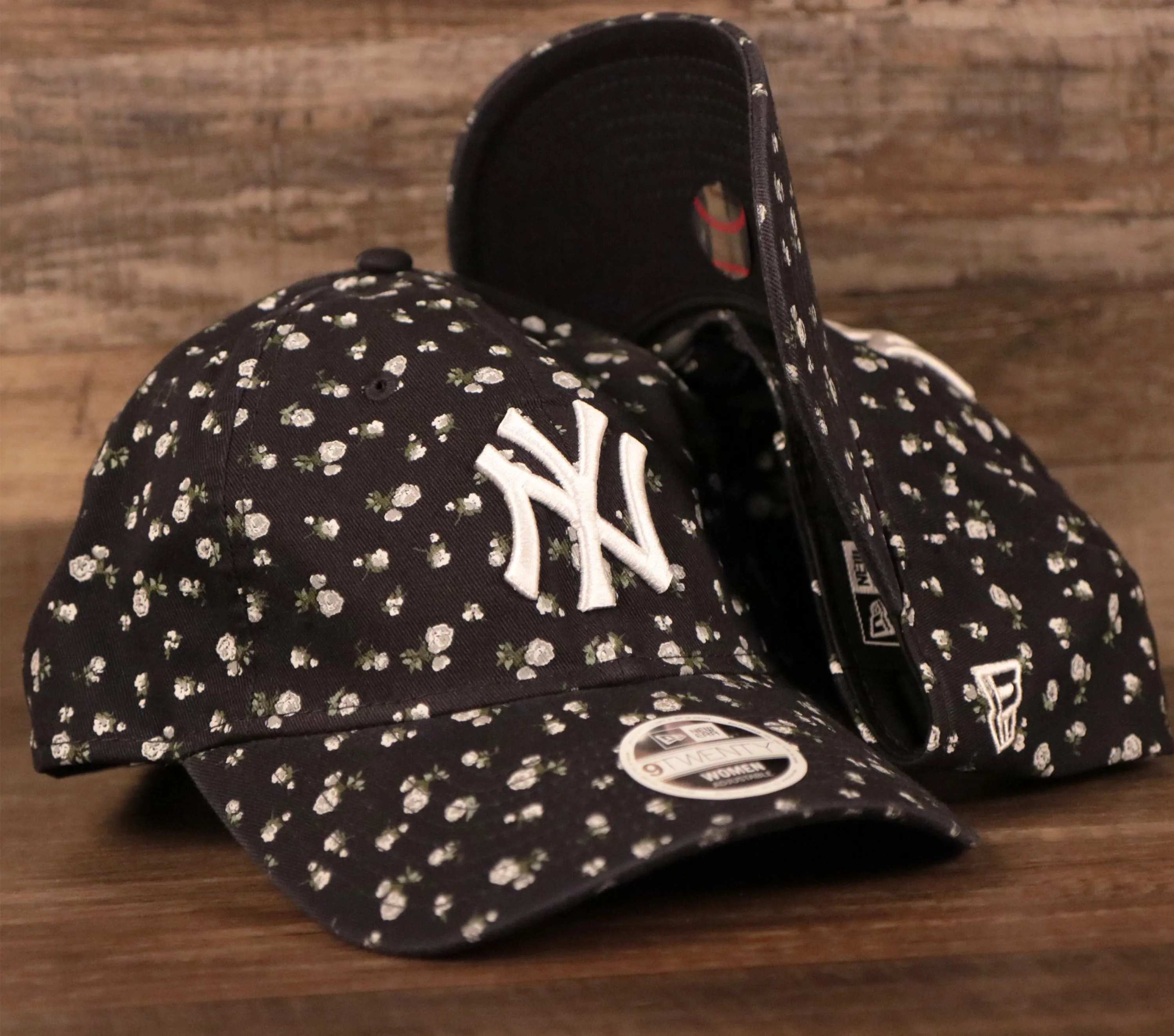 New York Yankees Navy Blue Floral Women Hat | Yankees Women Micro Floral Dad Cap | Floral Baseball Hat