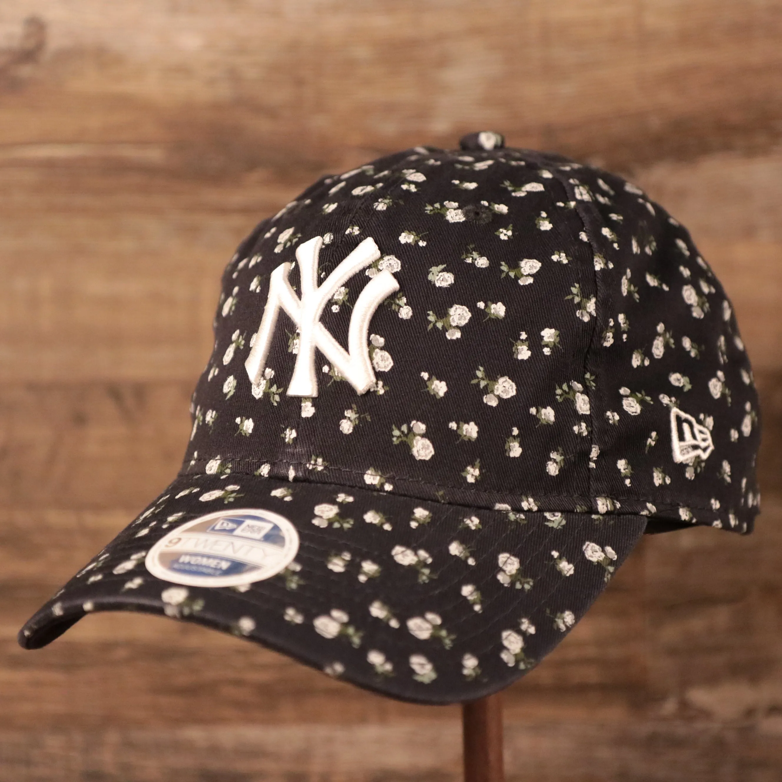 New York Yankees Navy Blue Floral Women Hat | Yankees Women Micro Floral Dad Cap | Floral Baseball Hat