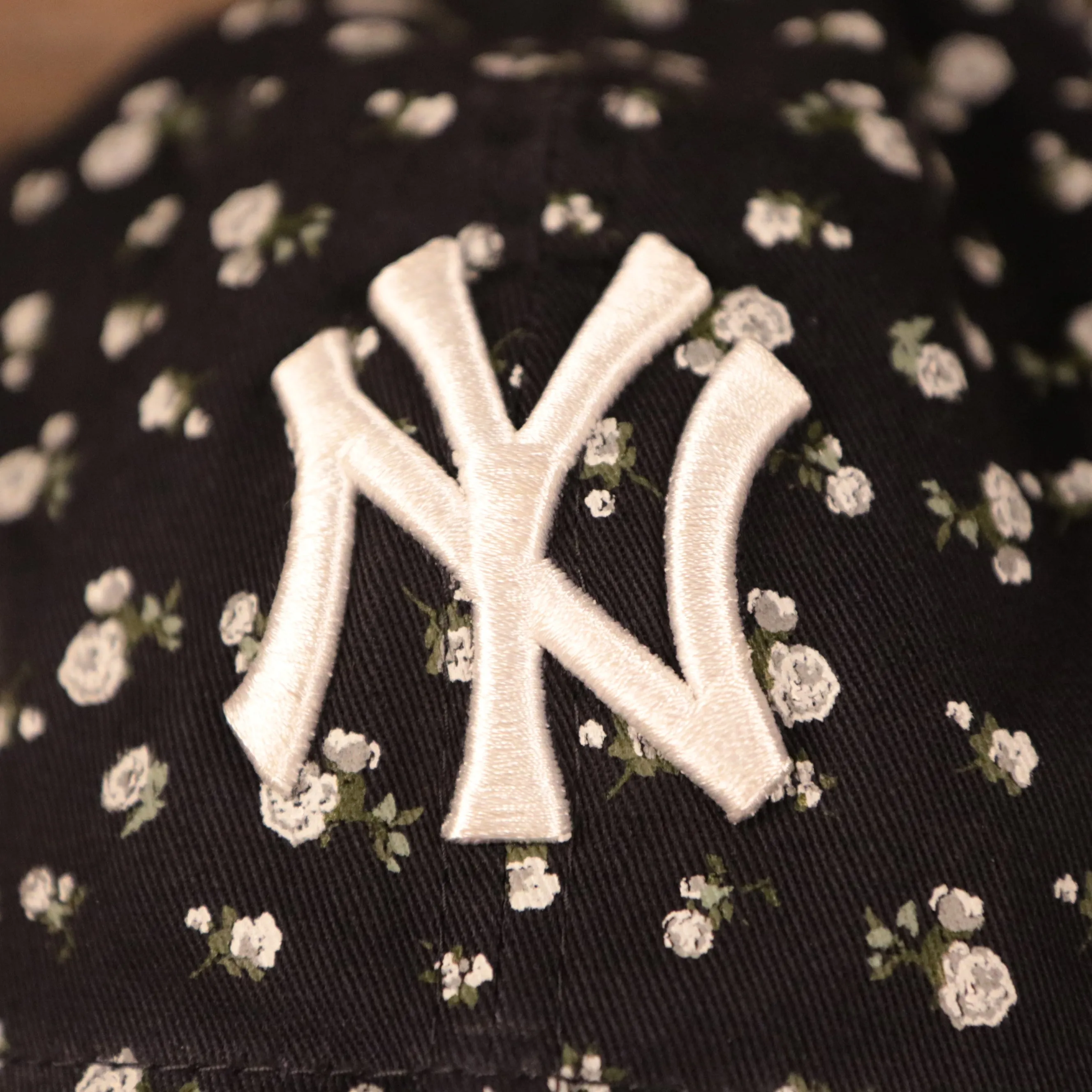 New York Yankees Navy Blue Floral Women Hat | Yankees Women Micro Floral Dad Cap | Floral Baseball Hat