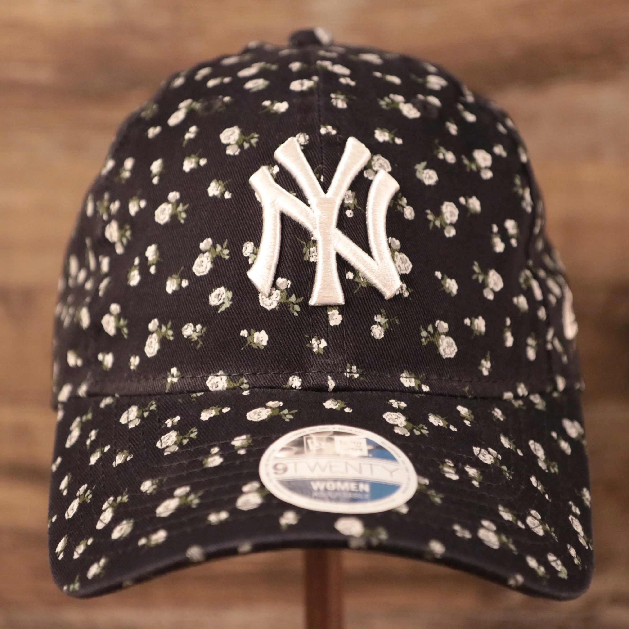 New York Yankees Navy Blue Floral Women Hat | Yankees Women Micro Floral Dad Cap | Floral Baseball Hat