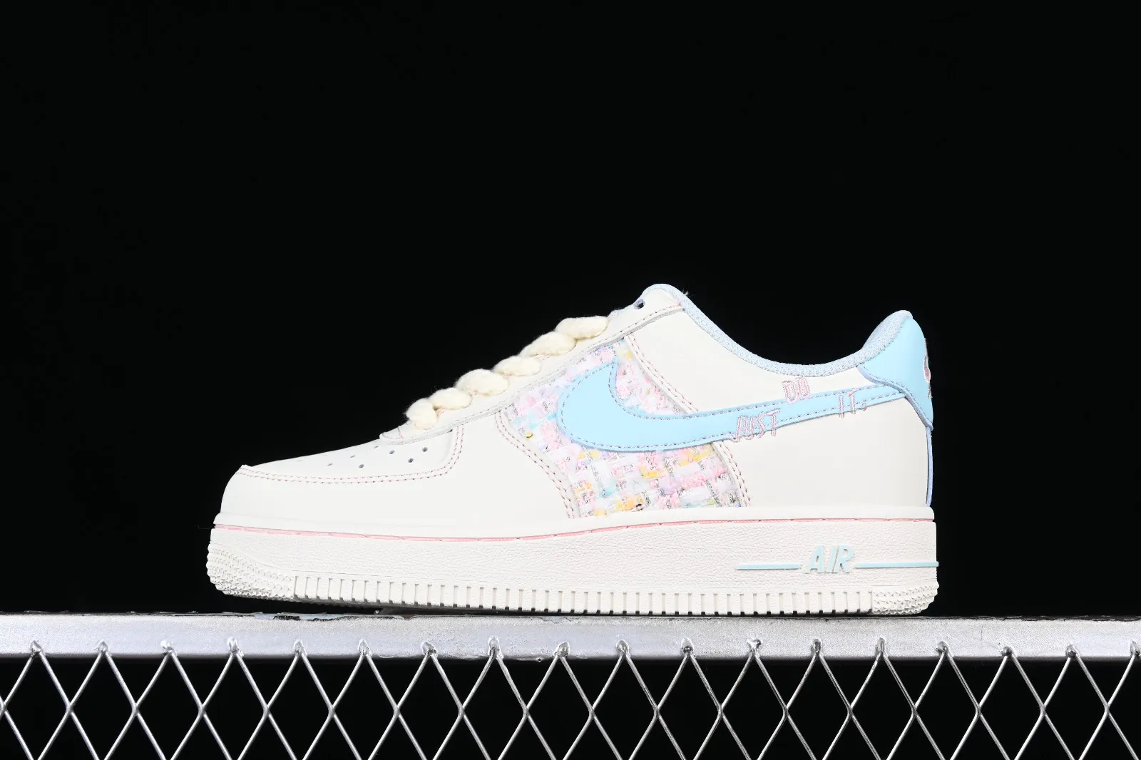 Nike Air Force 1 07 Low Just Do It Off White Pink Blue FJ7740-013