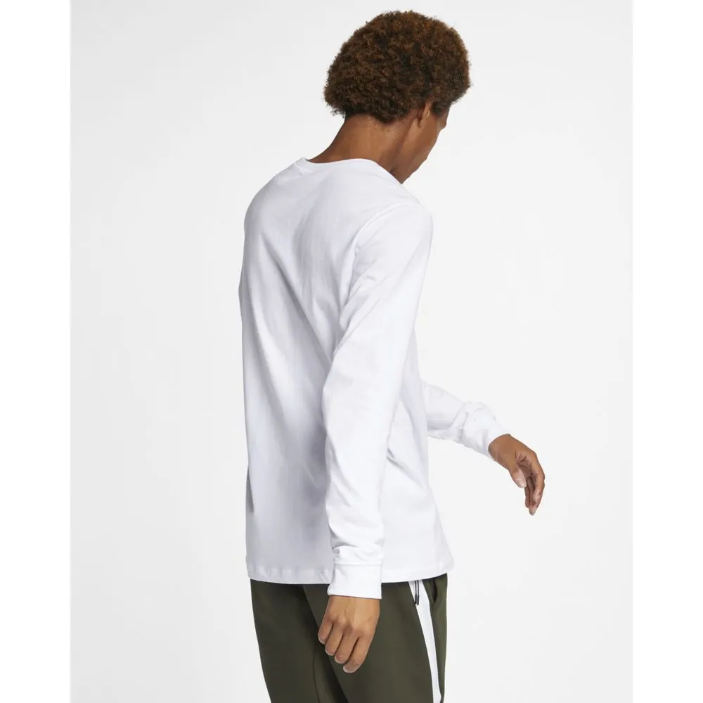 Nike Sportswear Club Men Lifestyle Long Sleeve White/Black