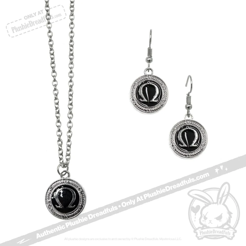 Omega Earring and Necklace Set