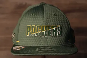 Packers 2020 Training Camp Snapback Hat | Green Bay Packers 2020 On-Field Green Training Camp Snap Cap