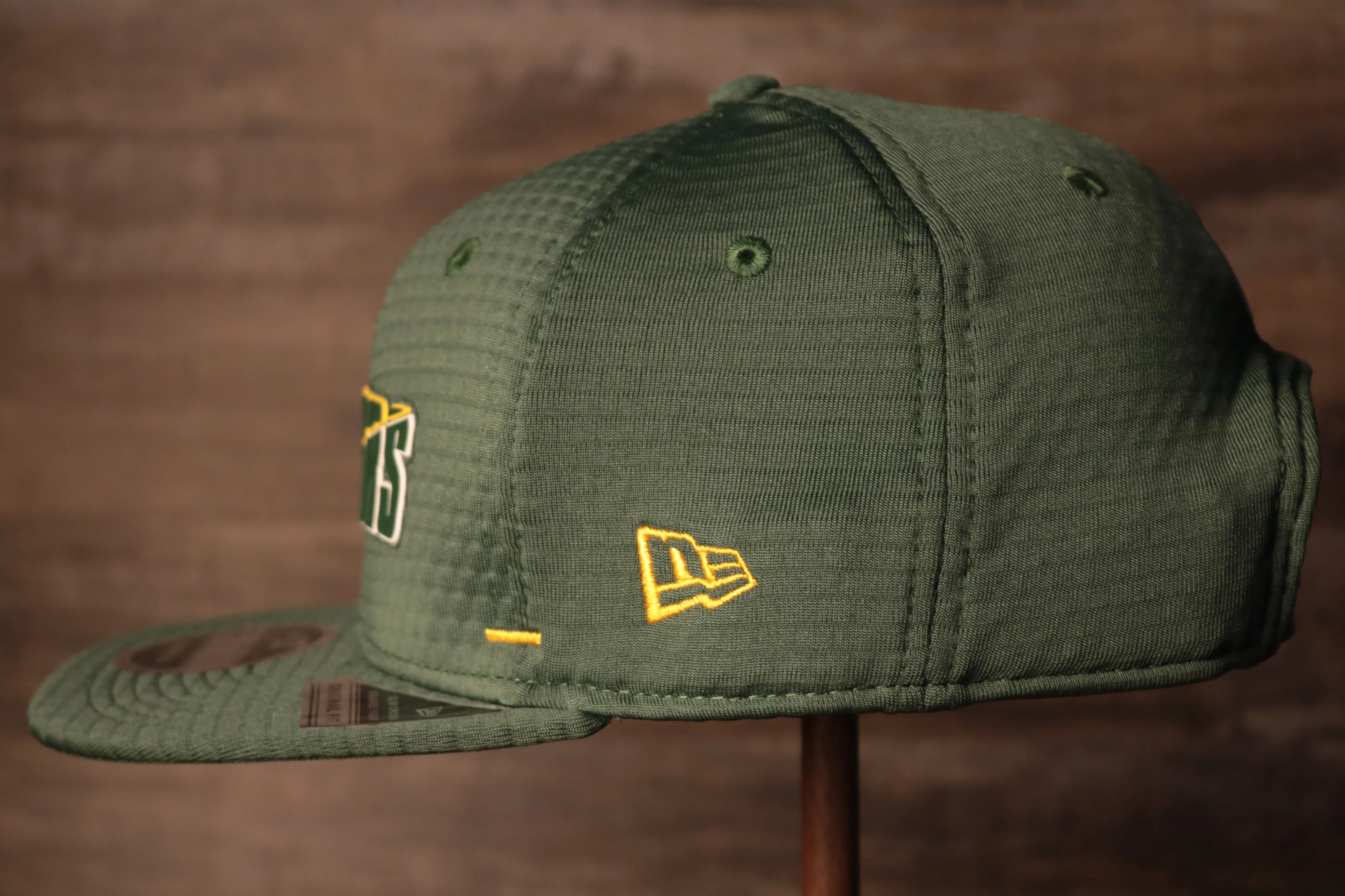 Packers 2020 Training Camp Snapback Hat | Green Bay Packers 2020 On-Field Green Training Camp Snap Cap