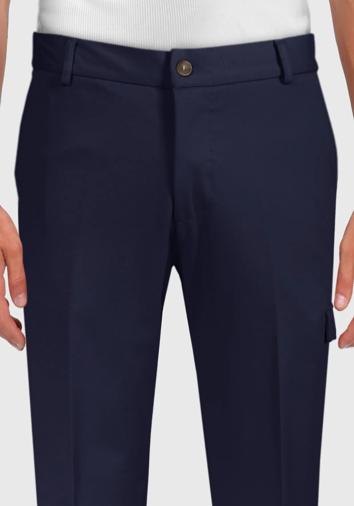 Pantalone con Tasca Laterale - Blue