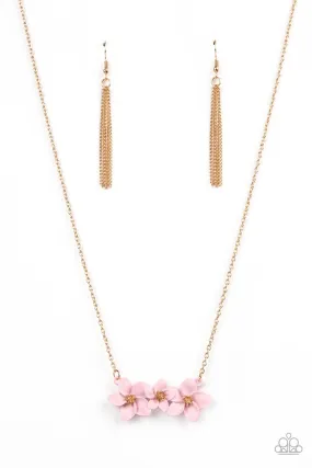 Paparazzi Petunia Picnic - Pink Necklace