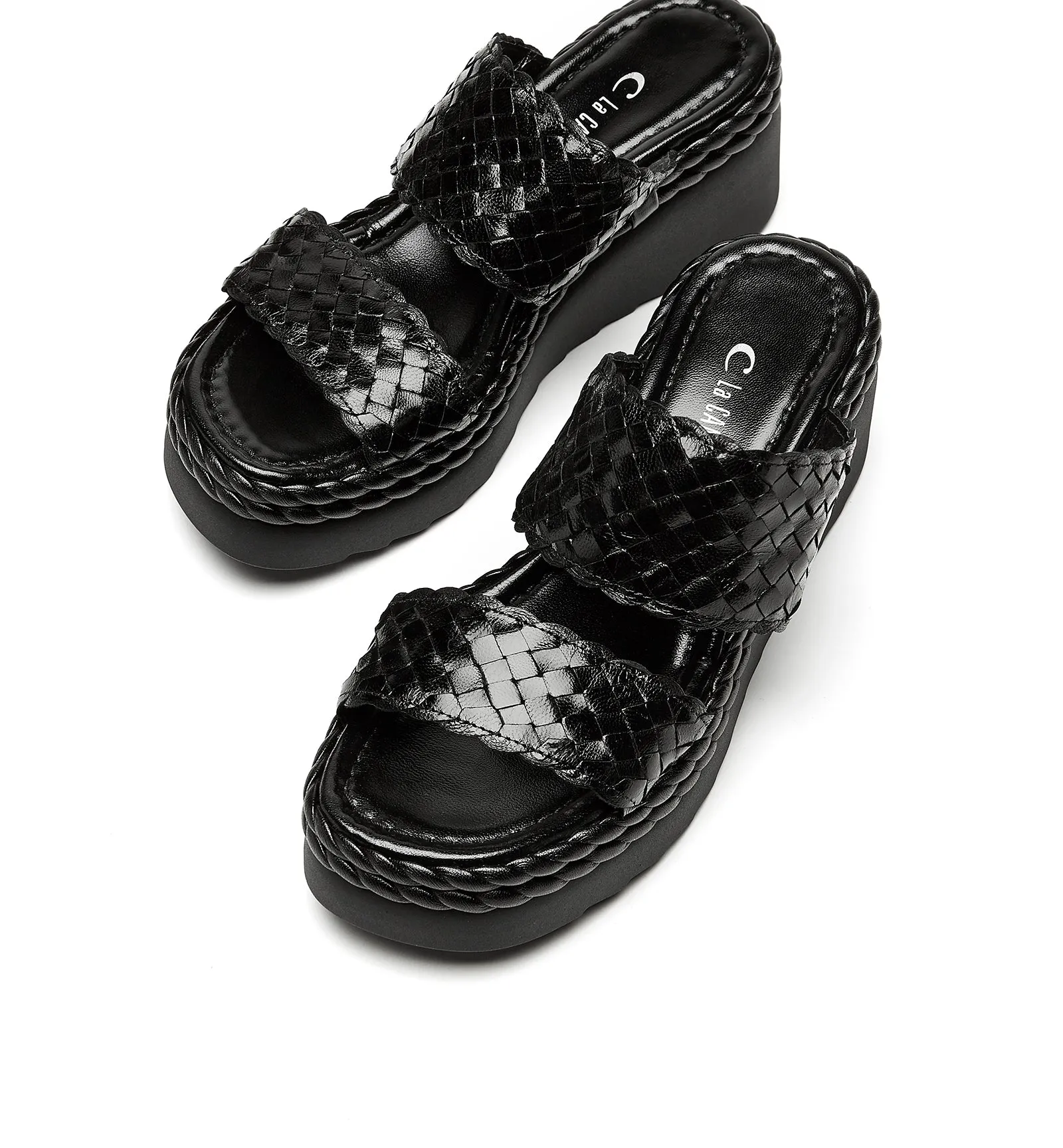 PARLOR WOVEN LEATHER SANDAL