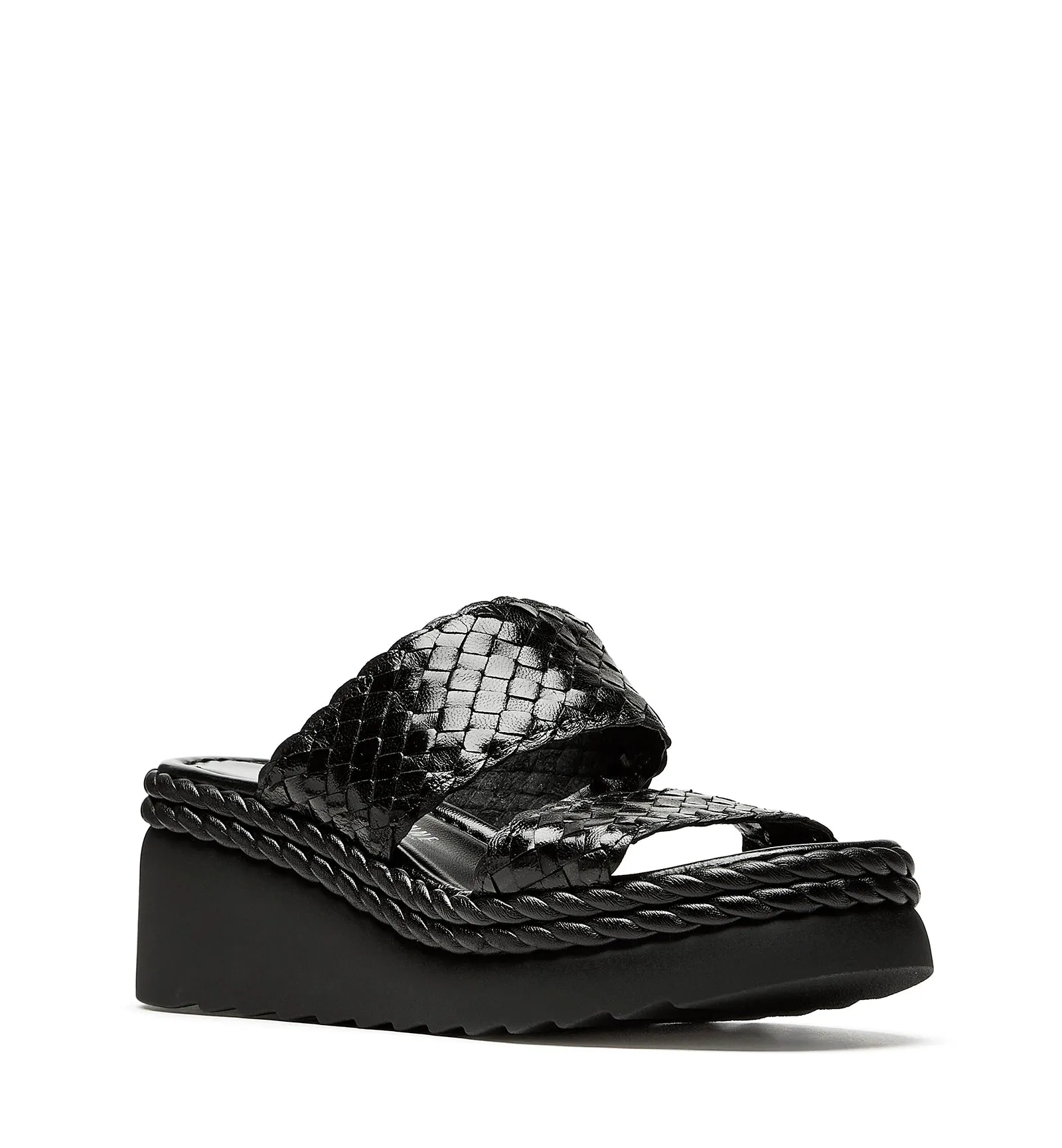 PARLOR WOVEN LEATHER SANDAL