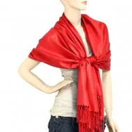 Pashmina Red Shawl A01-04