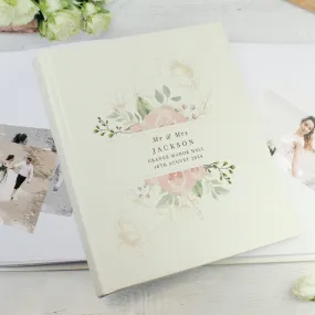 Personalised Floral Watercolour Traditional Photo Album