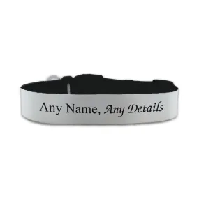 Personalised Small Dog Collar with White Background