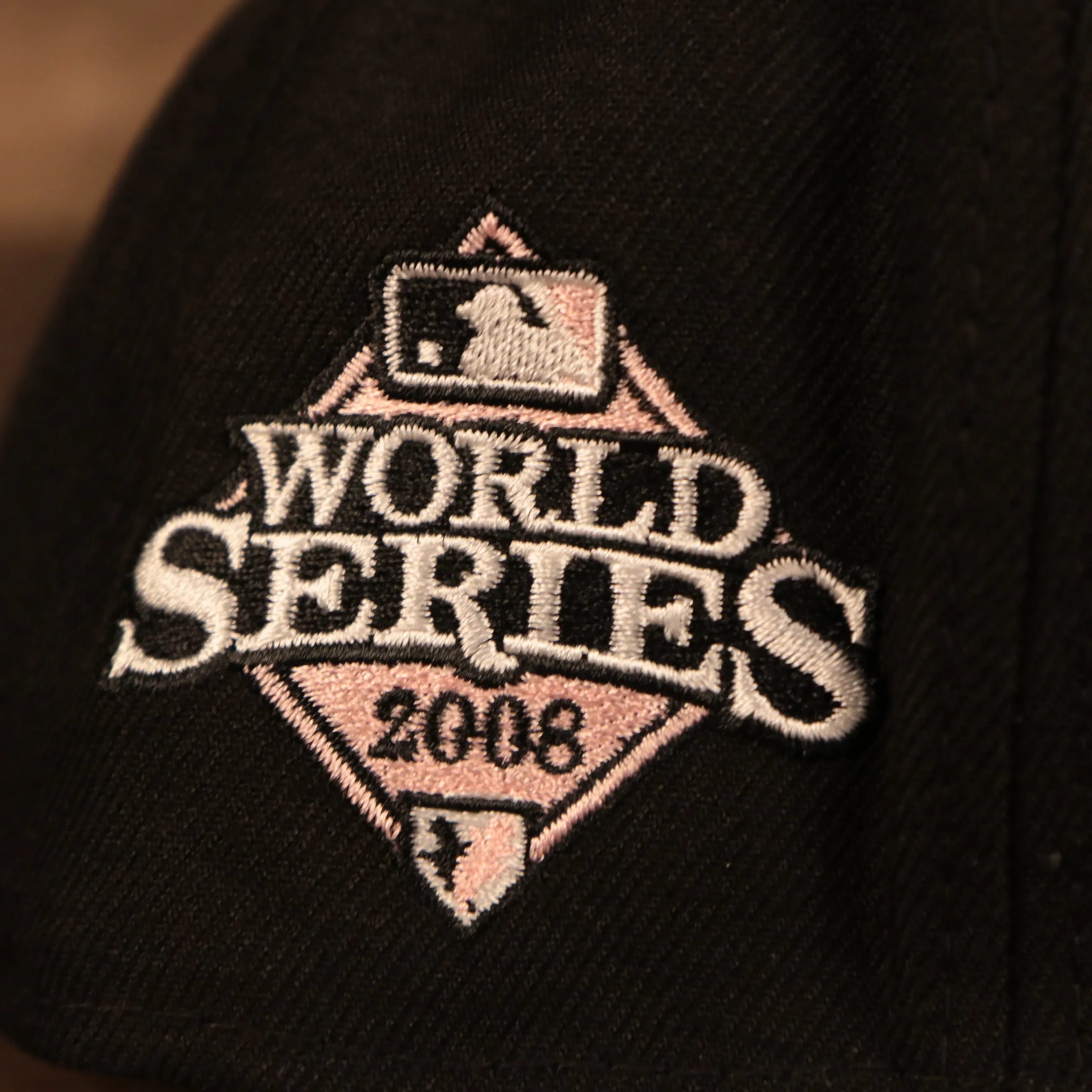 Philadelphia Phillies 2008 World Series Side Patch Drip Logo Pink Bottom 9Fifty Snapback Hat